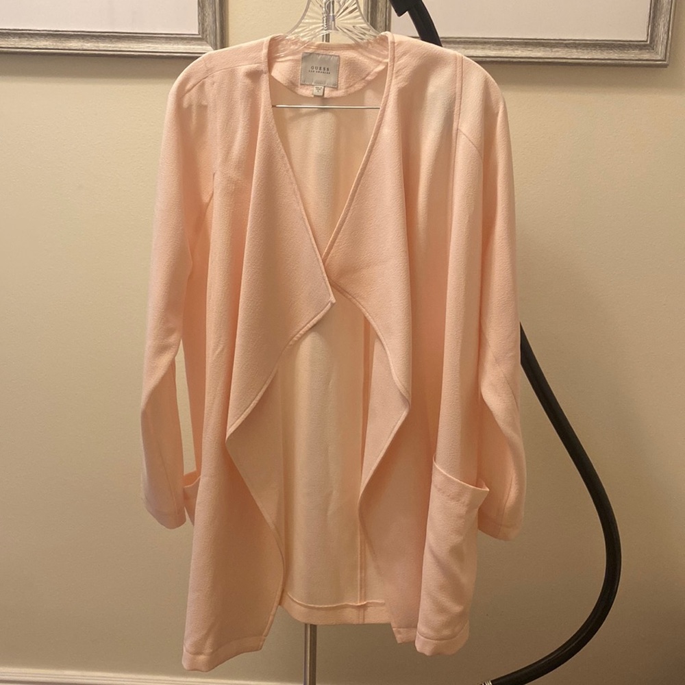 GUESS light pink cardigan